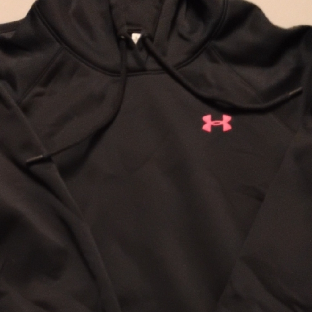 Under Armour Black Sweater with Pink Logo
